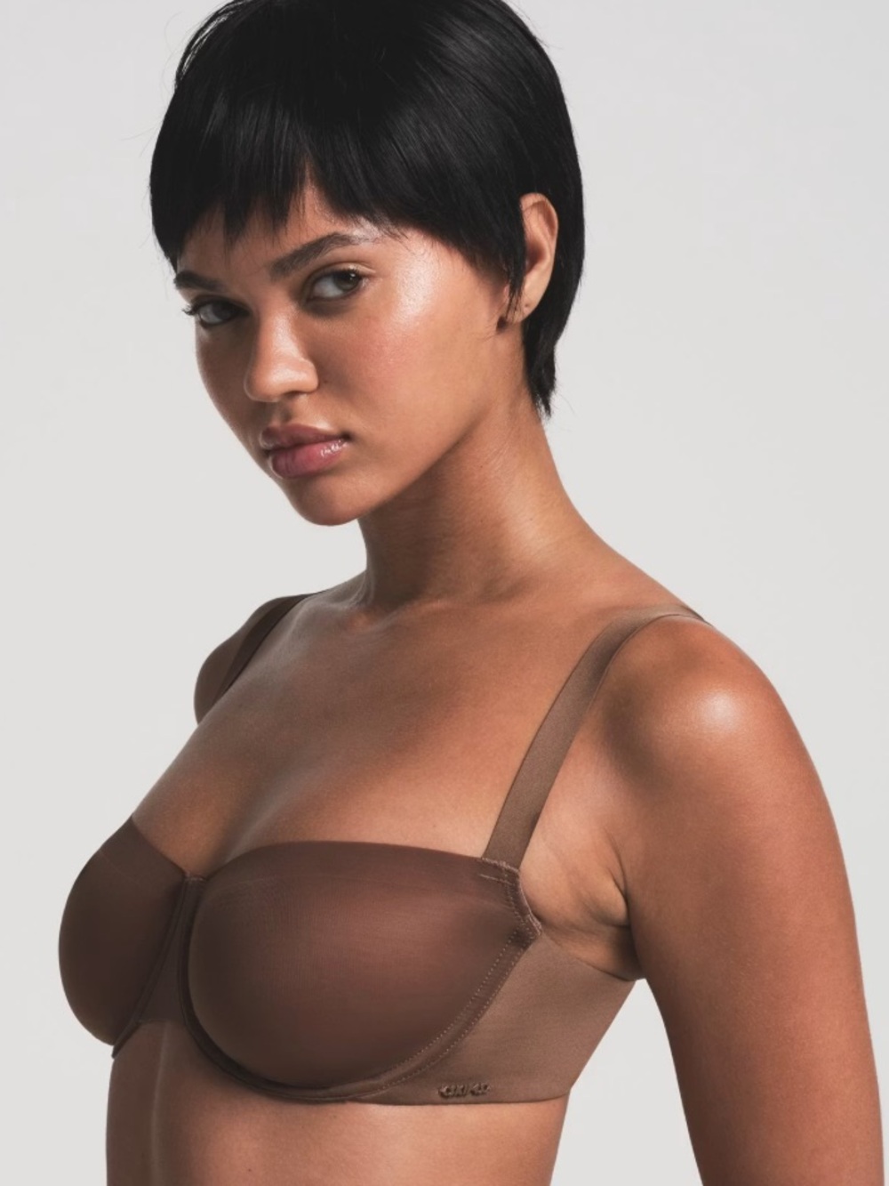 SKIMS NO SHOW UNLINED BALCONETTE BRA | ESPRESSO - ESPRESSO / 34 / DD